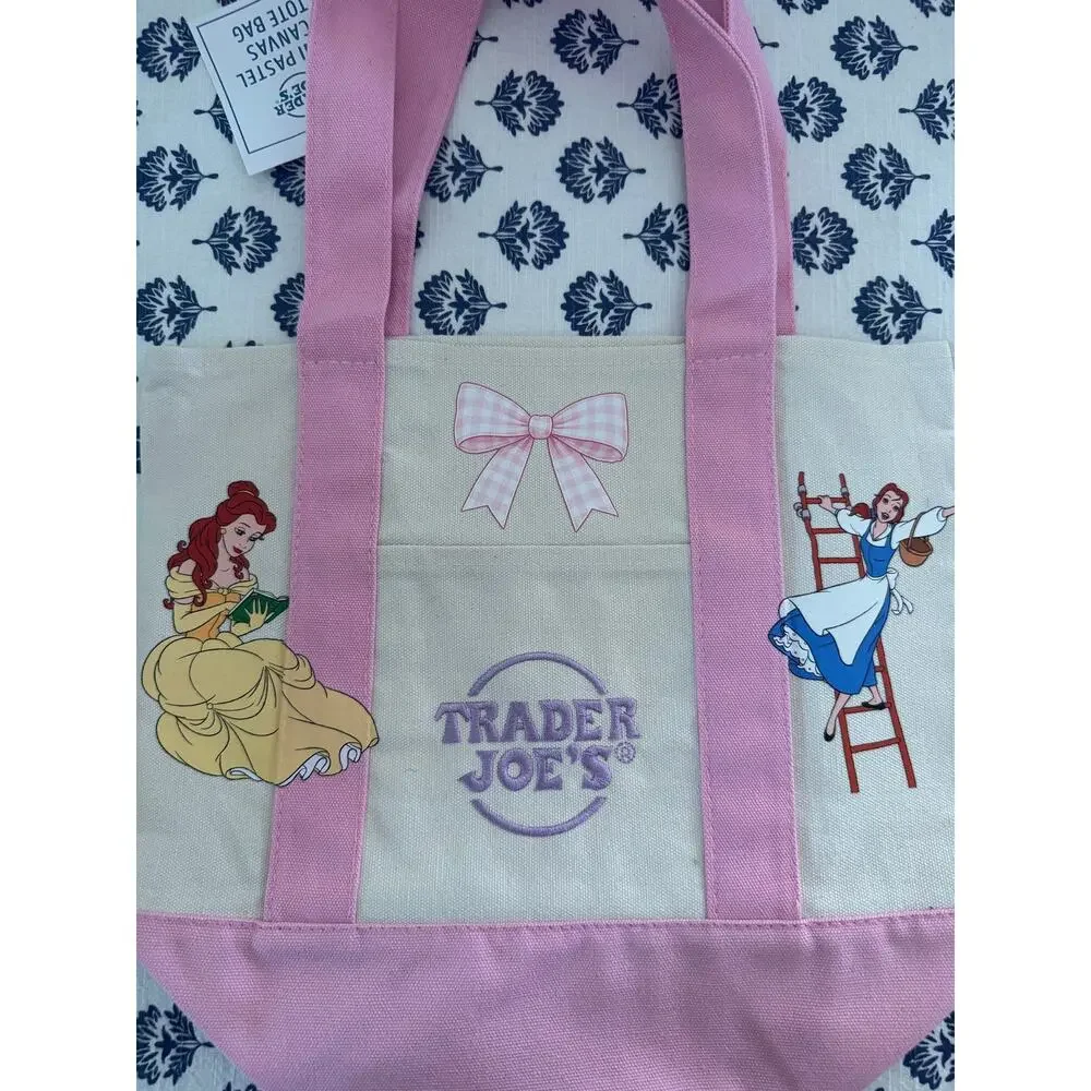 Disney Belle Double Sided Custom Made Trader Joes Mini Tote